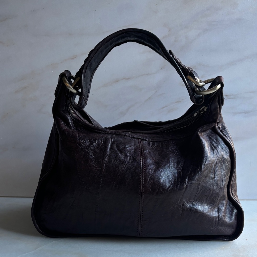 Junior Drake Shoulder Bag in Deep Purple with Silver Hardware - Picture 3 of 7